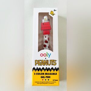 OOLY x Peanuts® 3-Color Erasable Gel Pen – Snoopy Edition ✏️🐾